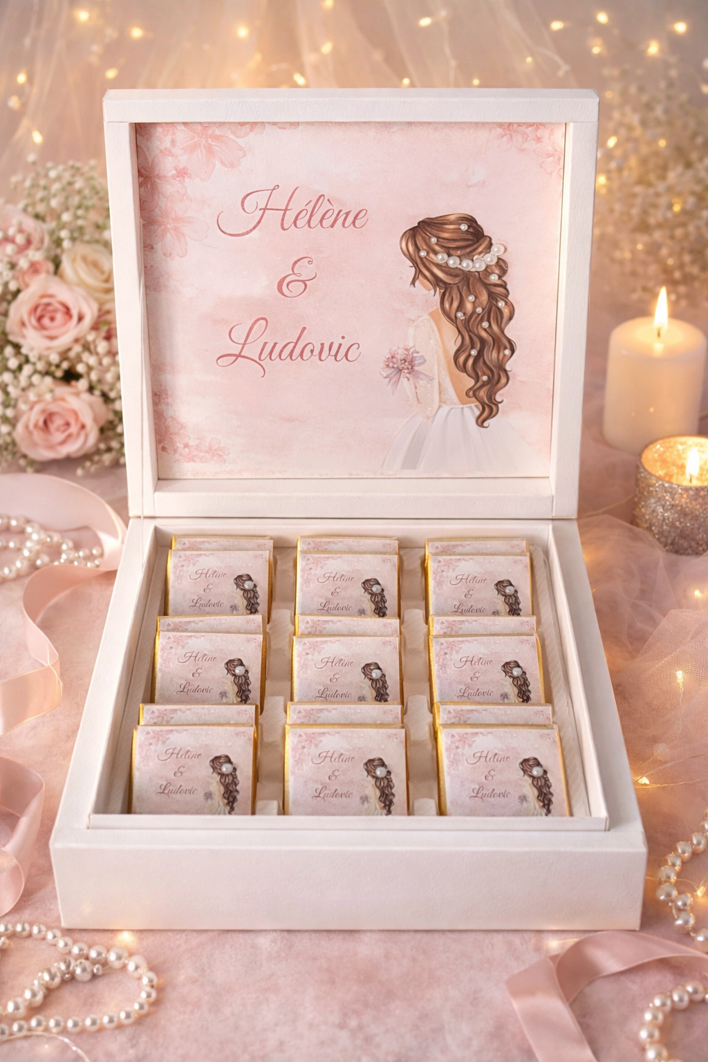 Boite de Chocolat Personnalisée Mariage