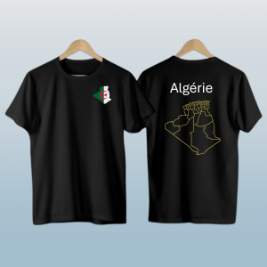 T-shirt carte personnalisée en line art