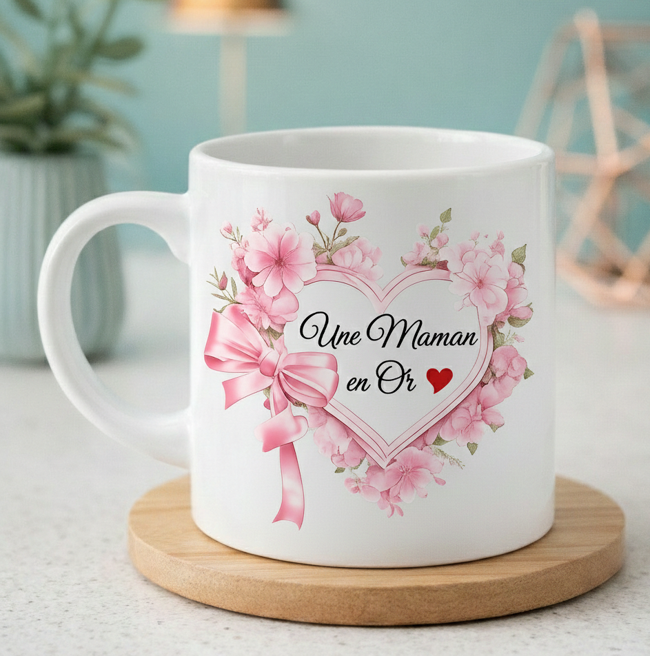 Mug Spécial Fête des Mères "cœur 1"