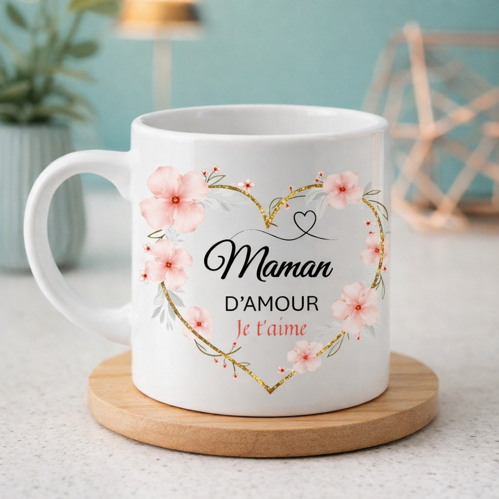 Mug Spécial Fête des Mères "cœur 2"
