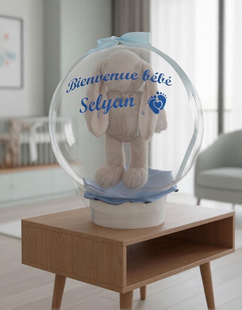 Ballon Bulle Personnalisé "Naissance" – Image 3